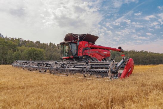 The lady in red by Case Ih: here is the 